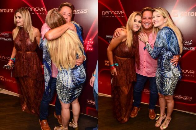 Leonardo com Andrea e Lyandra