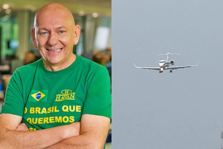 Avião com Luciano Hang, dono da Havan, realiza pouso de alto risco em SC