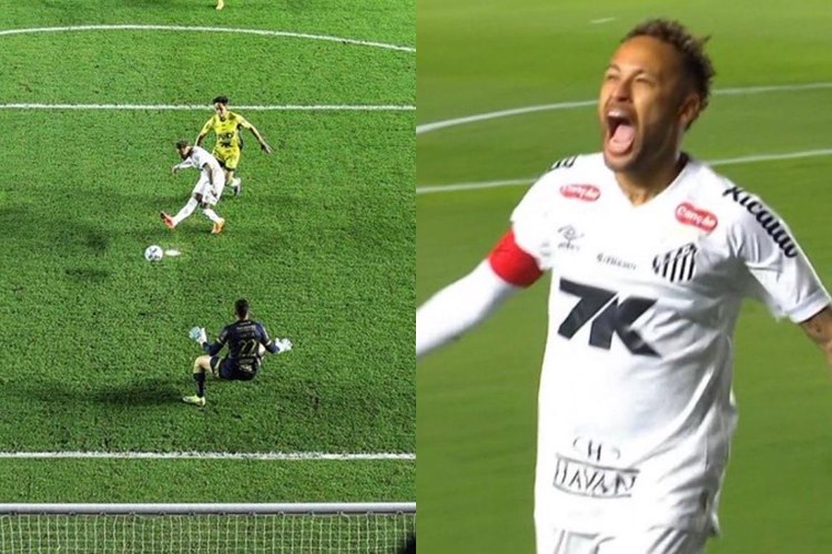 Neymar Jr. marca gol e salva o Santos FC das profundezas do Brasileirão 2025