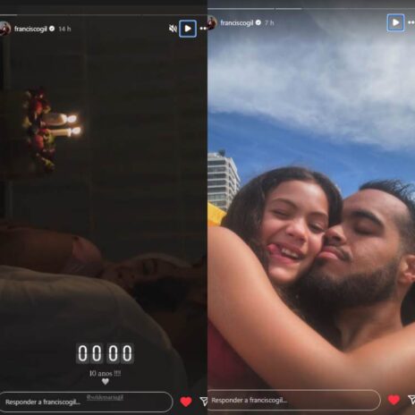 Post do Francisco com a filha (Reprodução: Instagram)