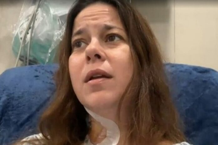 Radharani Telles volta a ver após intoxicação por metanol (Foto: Reprodução)