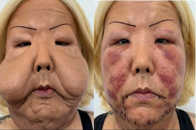 Antes e depois da Juju do Pix (Foto: Reprodução)