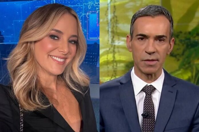 Ticiane Pinheiro e Cesar Tralli (Reprodução: Instagram e TV Globo)