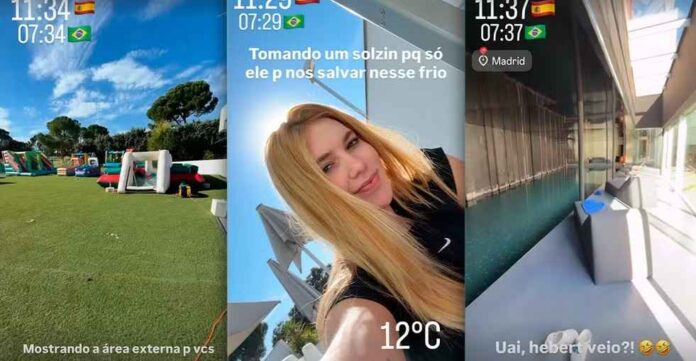 Virginia mostra detalhes de mansão em que família está hospedada em Madri — Foto: Instagram Virginia mostra detalhes de mansão em que família está hospedada em Madri — Foto: Instagram