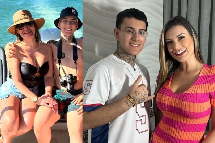 Andressa Urach e Arthur (Foto: Reprodução)