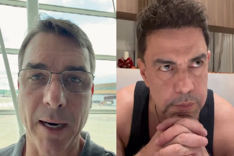 Flávio Bolsonaro sai em defesa de Zezé di Camargo (Foto: X | Instagram) Flávio Bolsonaro sai em defesa de Zezé di Camargo (Foto: X | Instagram)