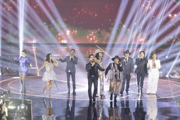 Cantores Sertanejos no Show 60 anos da Globo