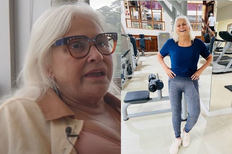 Antes e depois de Fafá de Belém Antes e depois de Fafá de Belém (Foto: Reprodução)