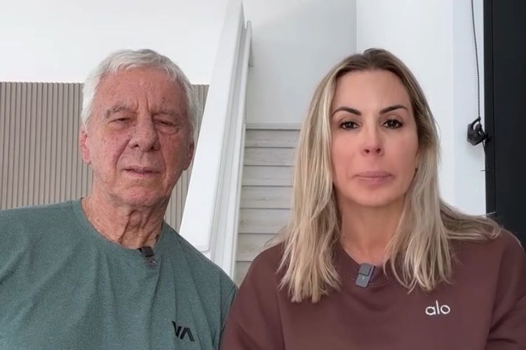 Joana Prado e sogro José Marcos Belfort Joana Prado e sogro José Marcos Belfort (Foto: Reprodução)