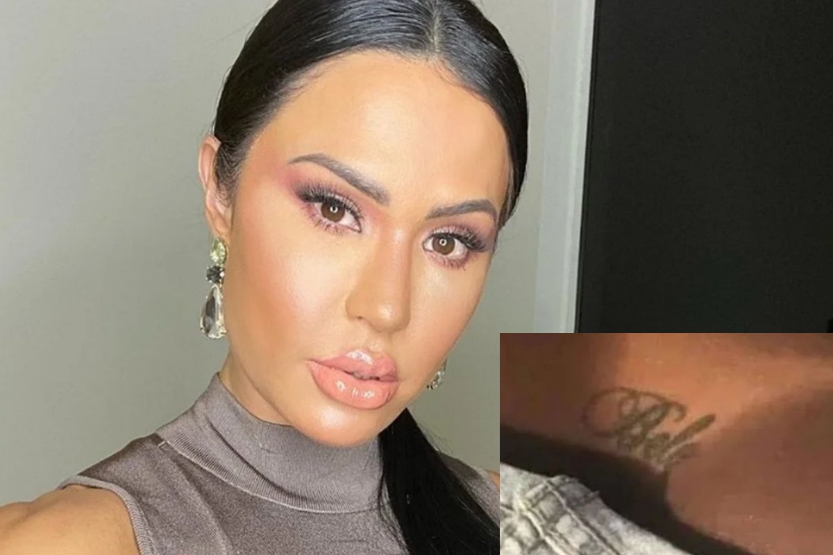 Gracyanne Barbosa e tatuagem com nome de Belo Gracyanne Barbosa e tatuagem com nome de Belo