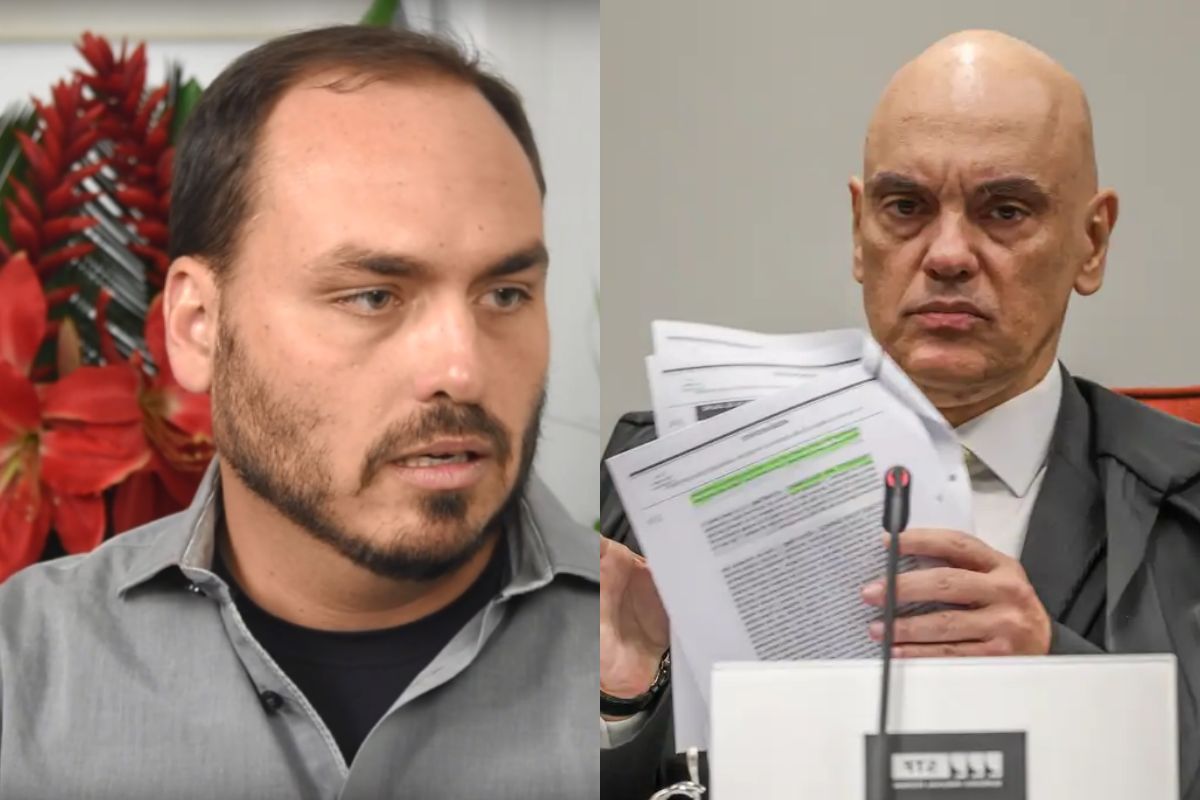 Carlos Bolsonaro e Alexandre de Moraes