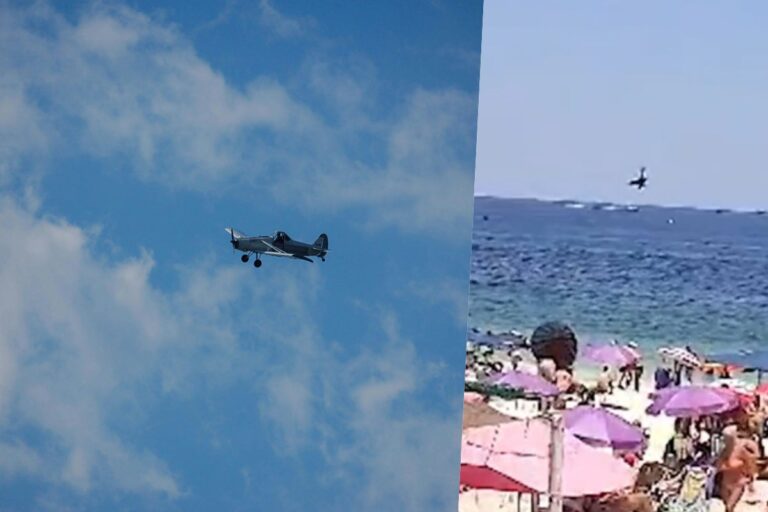 Avião cai na praia de Copacabana; veja vídeo!