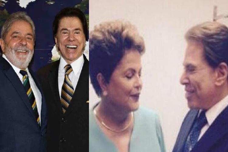 Silvio com Lula e com Dilma (Ricardo Stuckert)