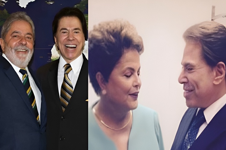 Silvio e Lula e Silvio e Dilma (Foto: Reprodução/ esq. Ricardo Stuckert)
