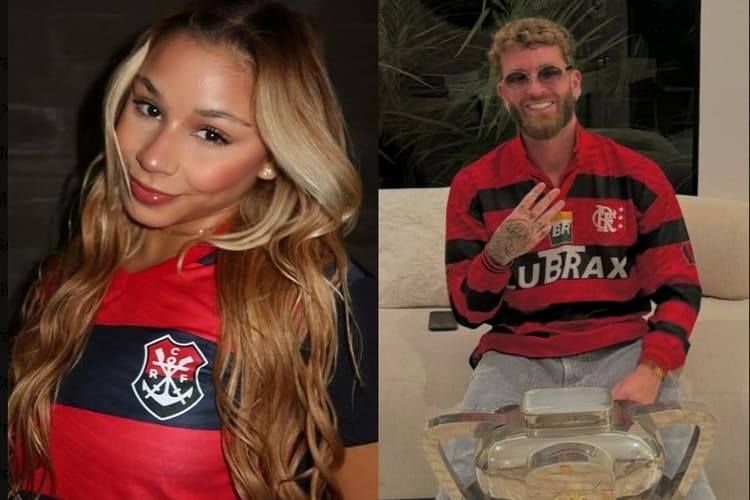 Flávia Saraiva e Léo Pereira (Foto: Montagem/Instagram) Flávia Saraiva e Léo Pereira (Foto: Montagem/Instagram)