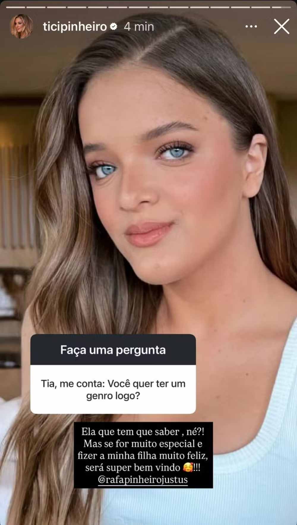 Ticiane Pinheiro stories Instagram