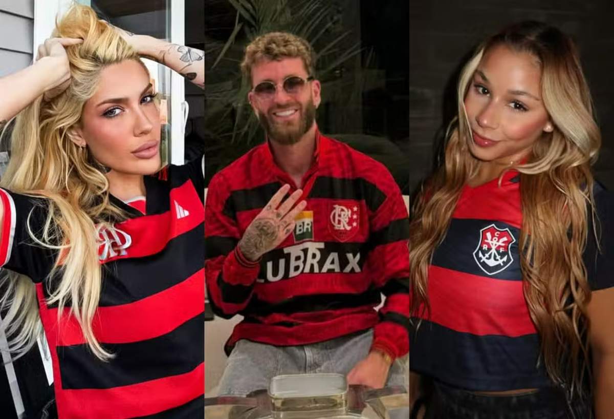 Karoline Lima, Léo Pereira e Flávia Saraiva