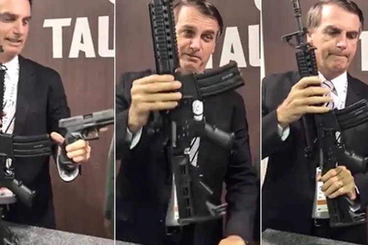 Cofres de Bolsonaro na Alvorada tinham fuzis e pistolas