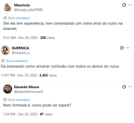 Participação de Jojo Todynho em evento de Direito Criminal vira alvo de polêmica e piada nas redes sociais (Foto: X)