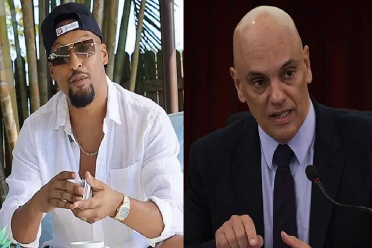 Influencer Alex Oliveira e Alexandre de Moraes (Foto: Instagram/Agência Brasil) Influencer Alex Oliveira e Alexandre de Moraes (Foto: Instagram/Agência Brasil)