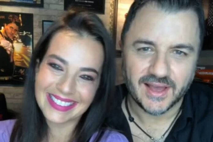 Mauricio Manieri com a esposa Mauricio Manieri com a esposa