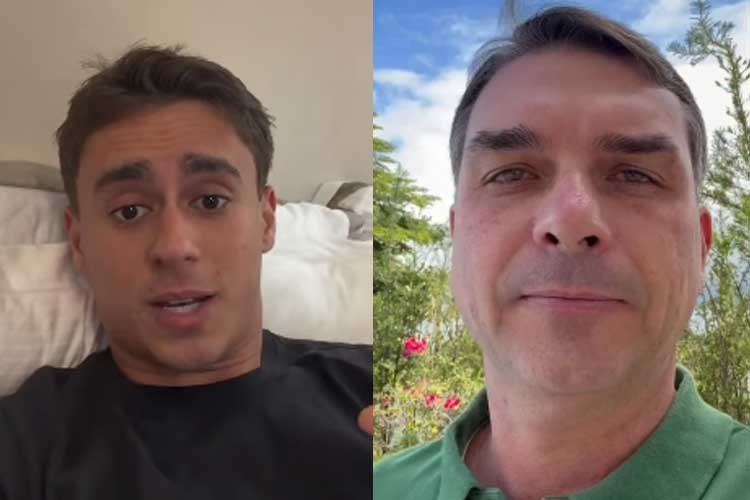 Nikolas Ferreira e Flávio Bolsonaro