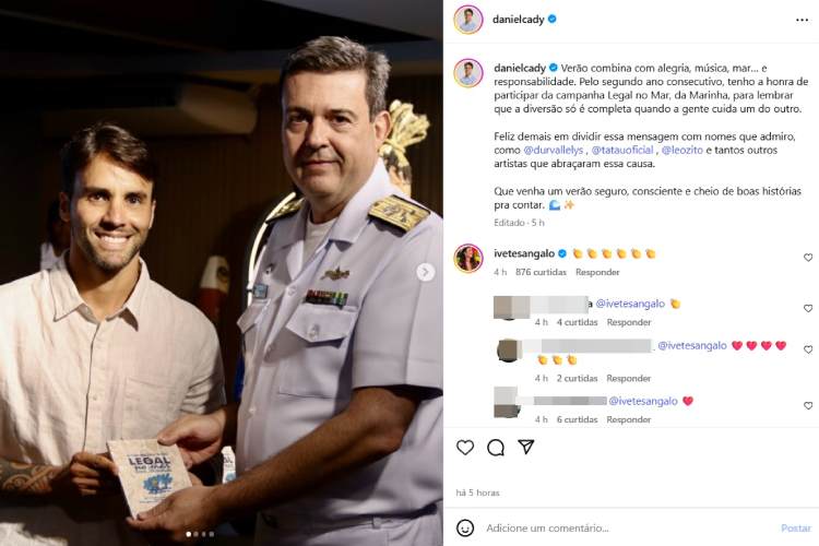 Post da Ivete Sangalo que chamou atenção (Reprodução: Instagram)