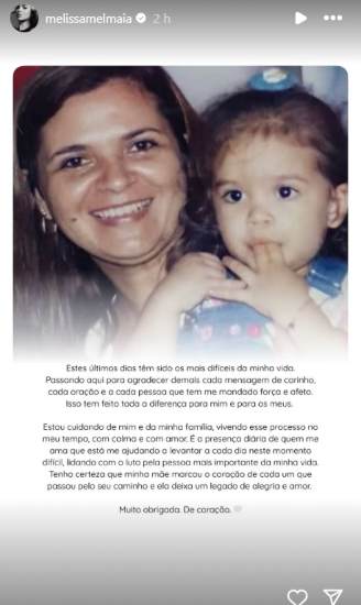 Post da Mel Maia (Reprodução: Instagram)