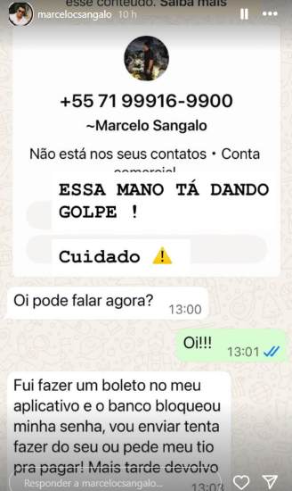 Post de Marcelo Sangalo