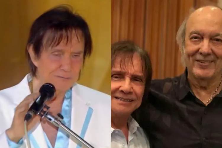 Roberto Carlos adapta letra de música ao homenagear Erasmo Carlos no especial da Globo