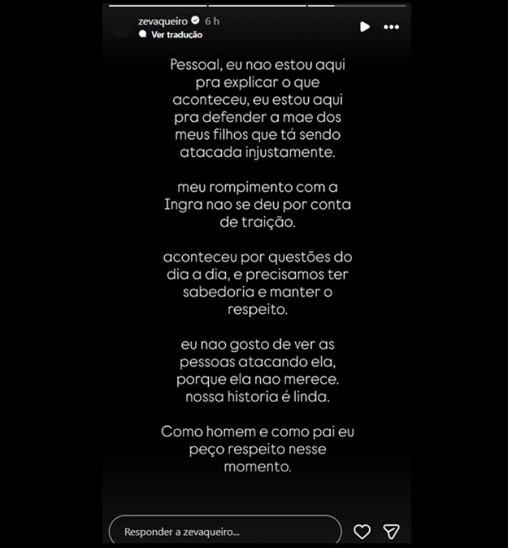 Print nota de Zé Vaqueiro. Print nota de Zé Vaqueiro.