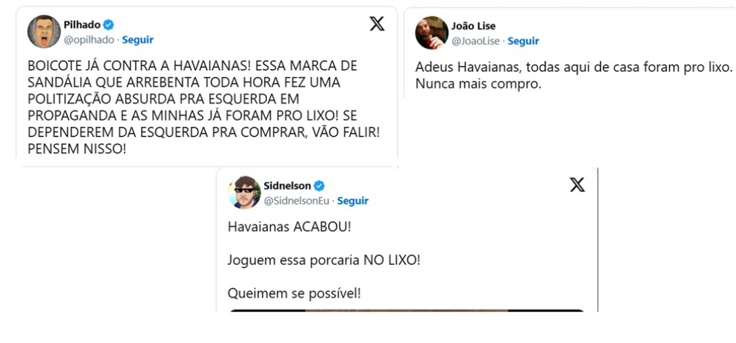 Críticas de bolsonaristas, Boicote à Havaianas