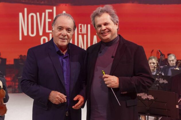 Tony Ramos e o maestro Lanfranco Marcelletti
