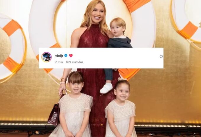 Comentário de Vini Jr. na foto de Virginia - Reprodução: Instagram Comentário de Vini Jr. na foto de Virginia - Reprodução: Instagram