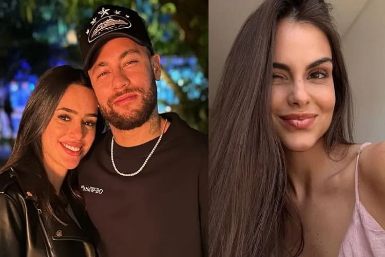 Bruna Biancardi, Neymar e Amanda Kimberlly (Foto: Montagem/Instagram)