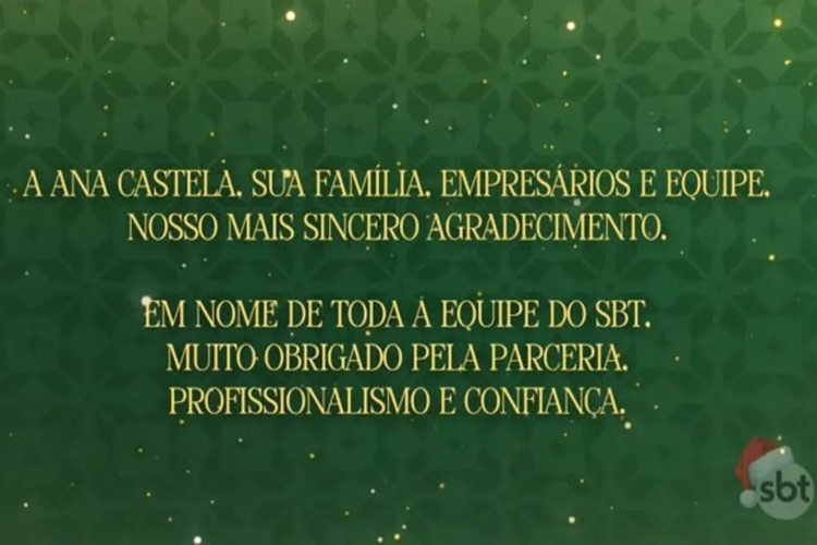 Mensagem do SBT Mensagem do SBT (Foto: Reprodução)