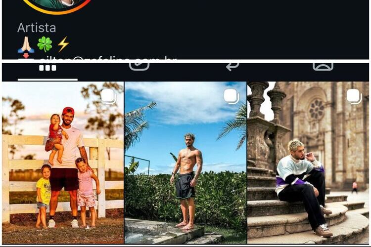 Zé Felipe apaga fotos do Instagram (Fonte: Instagram) Zé Felipe apaga fotos do Instagram (Fonte: Instagram)