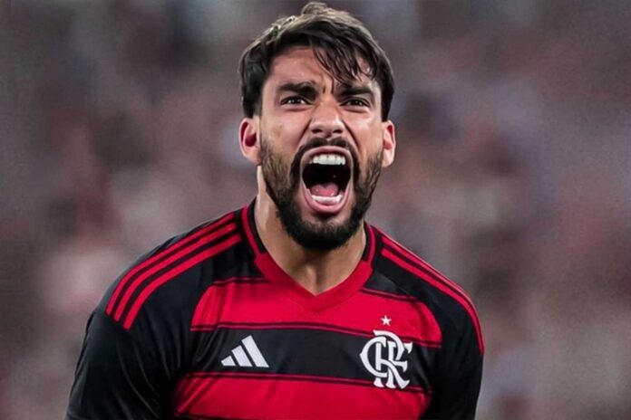 Lucas Paquetá no Flamengo (Foto: Montagem do canal do YouTube Resenha Rubro Negra)