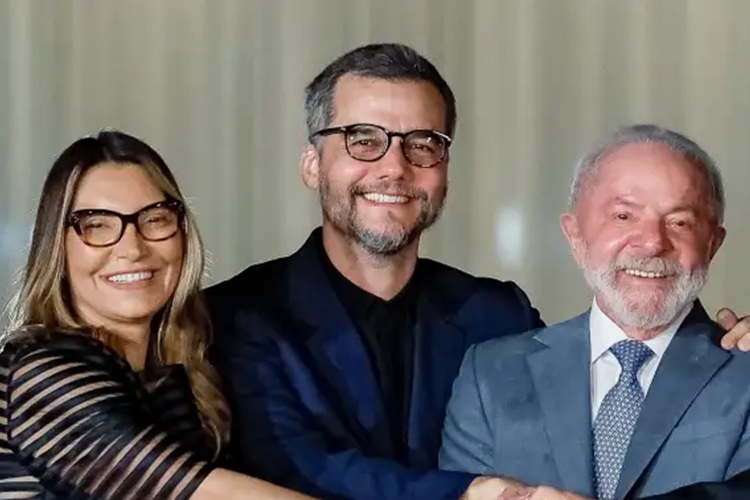 Janja, Wagner Moura e Lula (Foto: PR/ Ricardo Stuckert)