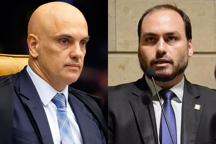 Carlos Bolsonaro rasga o verbo e diz que Alexandre de Moraes ‘abusa do poder’ de ministro