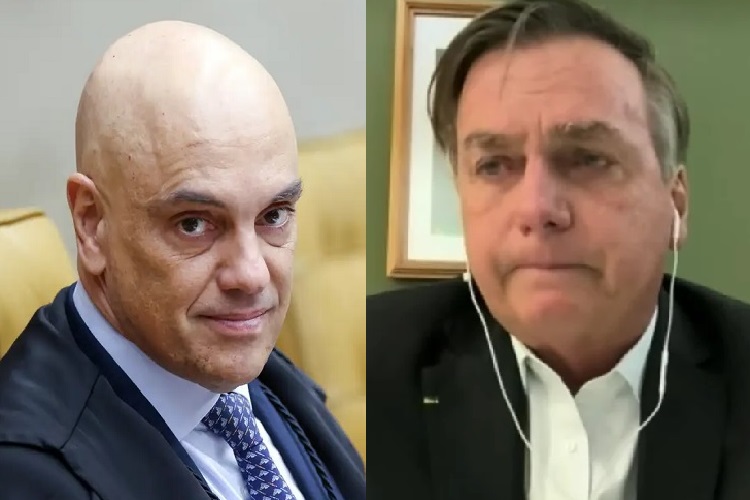 Alexandre de Moraes e Jair Bolsonaro (Foto: Agência Brasil/Redes Sociais)
