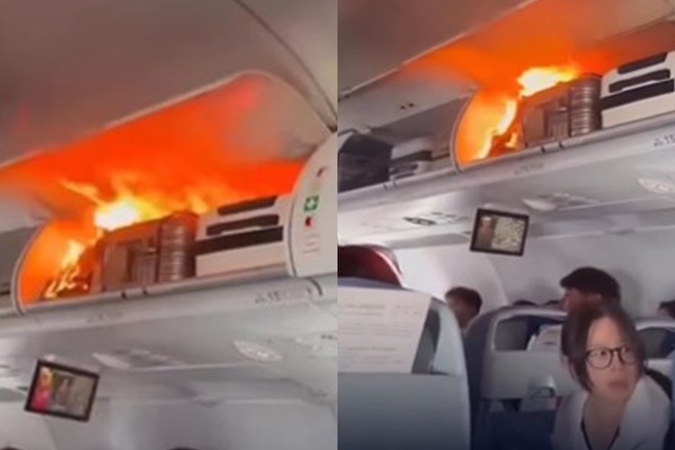 Explosão faz avião realizar pouso de emergência