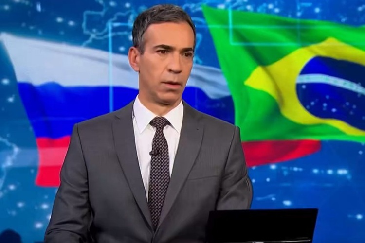 César Tralli no Jornal Nacional (Foto: Reprodução)