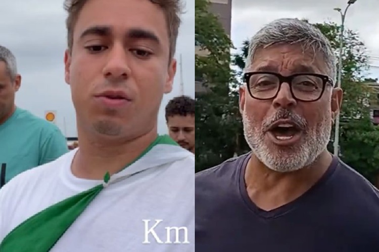 Nikolas Ferreira e Alexandre Frota: (Foto: Reprodução/ Colagem Área Vip)