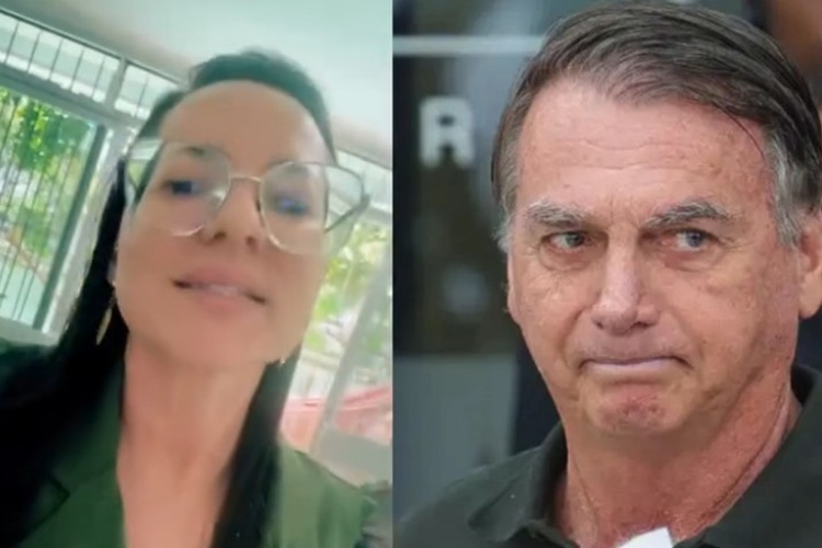 Dra. Gisele Carvalho e Bolsonaro Dra. Gisele Carvalho e Bolsonaro (Foto: Reprodução)