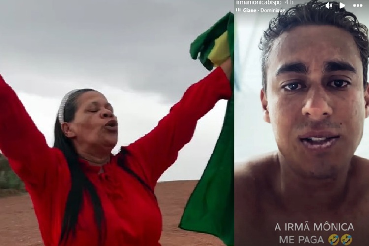 Irmã Mônica e Nikolas Ferreira (Foto: Reprodução)