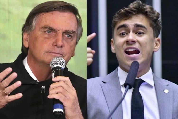 Jair Bolsonaro e Nikolas Ferreira (Foto: Agência Brasil)