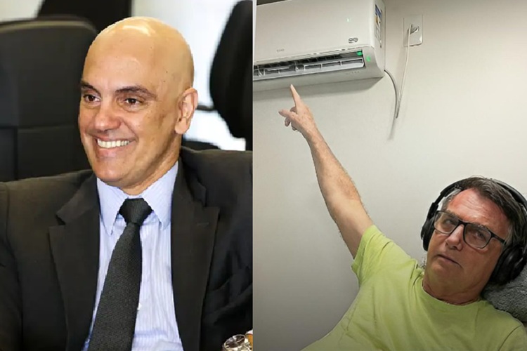 Alexandre de Moraes e Bolsonaro (Foto: (Marcelo Camargo/Agência Brasil/ Reprodução)