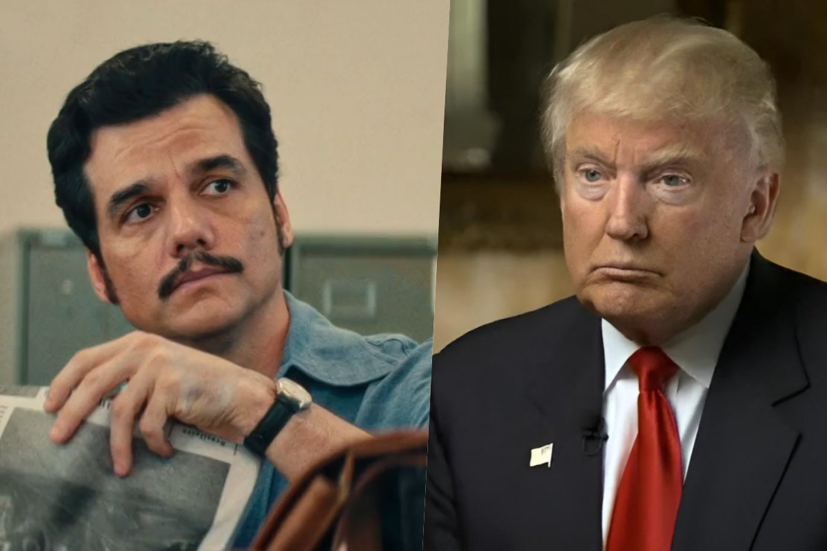 Wagner Moura e Donald Trump