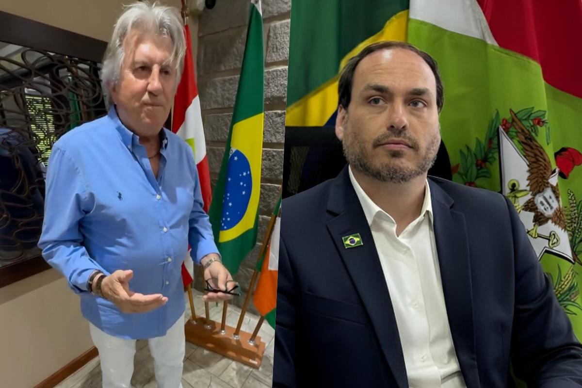 Leonel Pavan e Carlos Bolsonaro